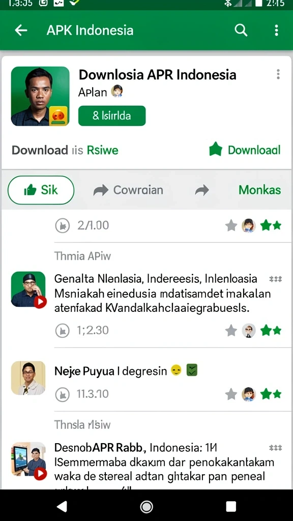 vt38 - Tampilan utama aplikasi dengan karakter animasi yang menarik.